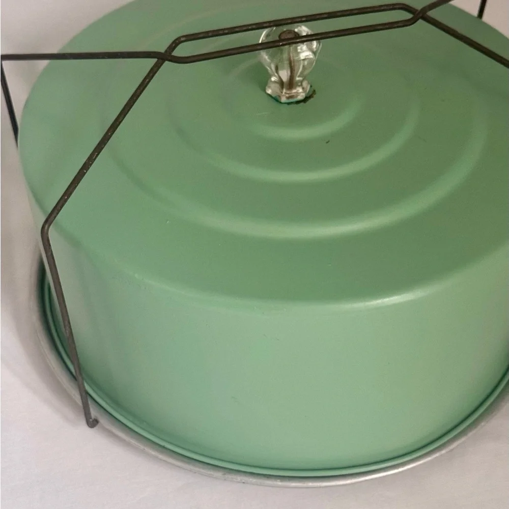 Vintage Cake Carrier Green - Picture 3 of 10